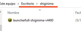 Shiginima Installed On Another Windows Location