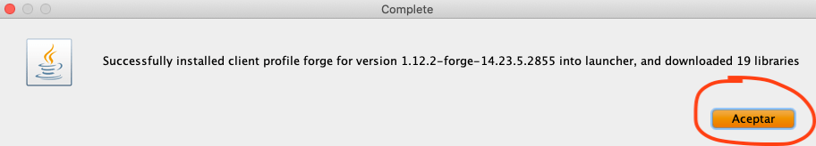 Forge Installed Correctly Forge Installed Correctly