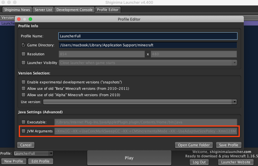 Edit Shiginima Profile To Add Memory